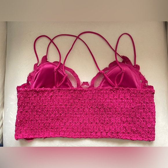 NWOT Zenana Hot Pink Top Lace Bra Size 3X - Picture 8 of 8